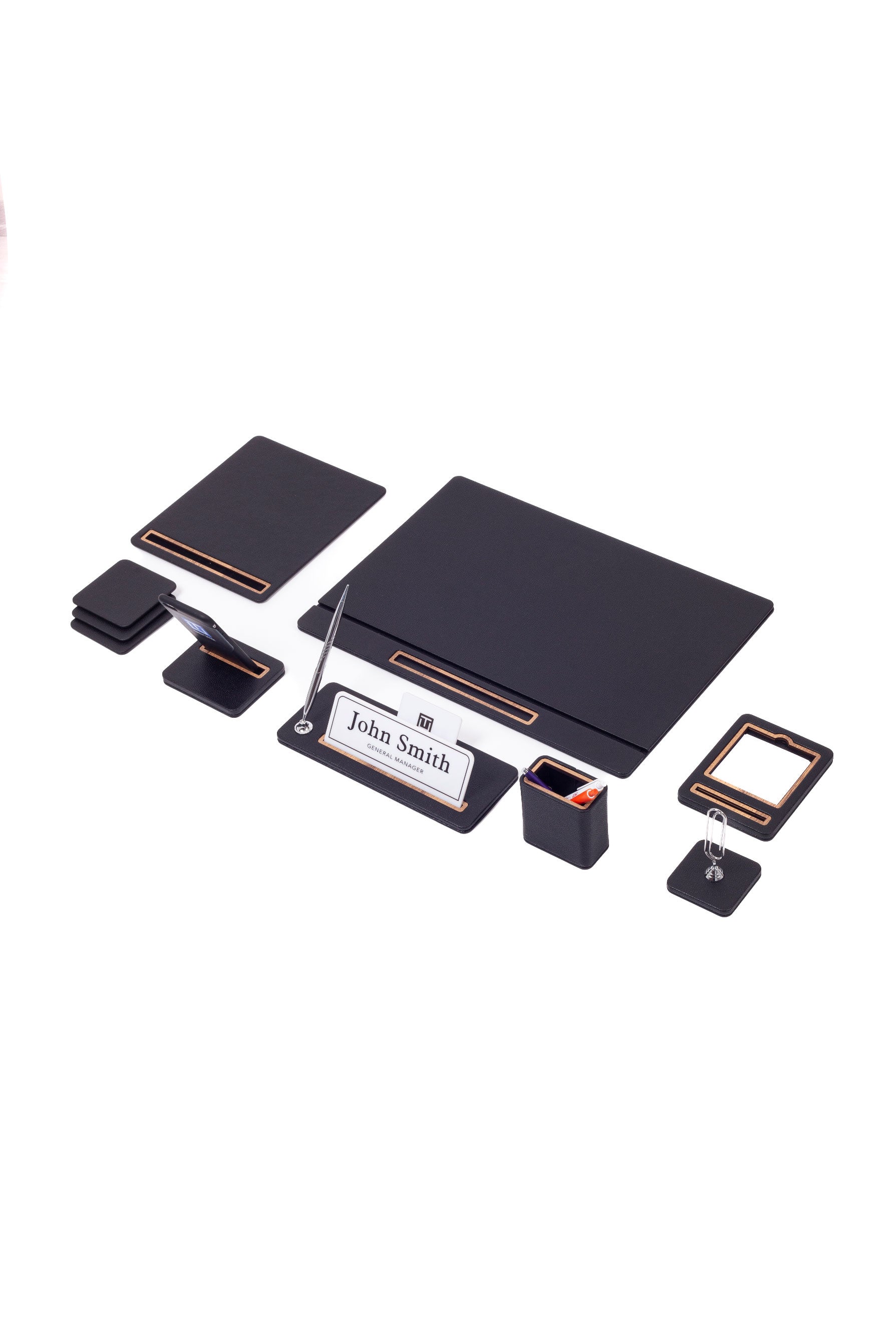Cavalli Leather Desk Set 8 Piece Cover Model