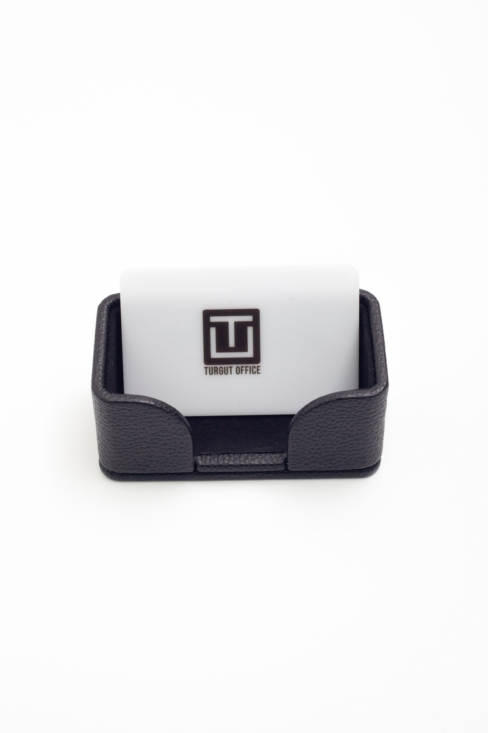 حامل بطاقات عمل من الجلد الأسود من فيليكس