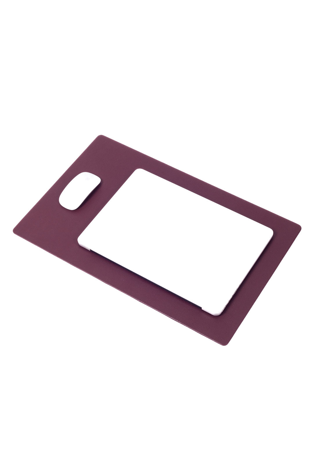 سطح مكتب جلدي، أحمر كاردينال، 60 × 35 سم