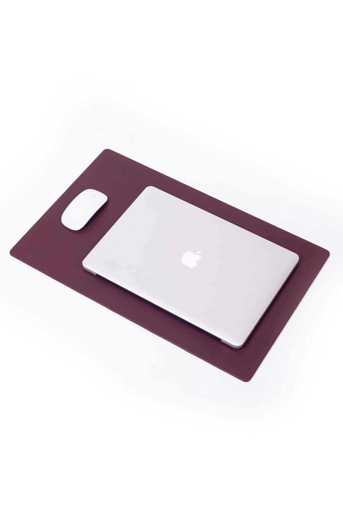 سطح مكتب جلدي، أحمر كاردينال، 60 × 35 سم