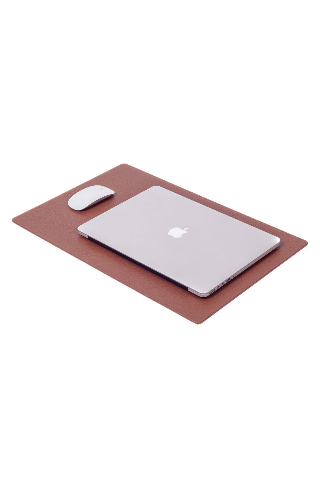 حصيرة مكتب جلدية بلون التبغ مقاس 60 × 35 سم