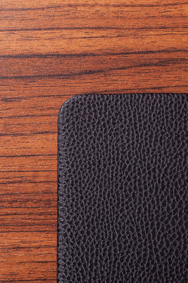 مكتب جلدي أسود 80 × 45 سم