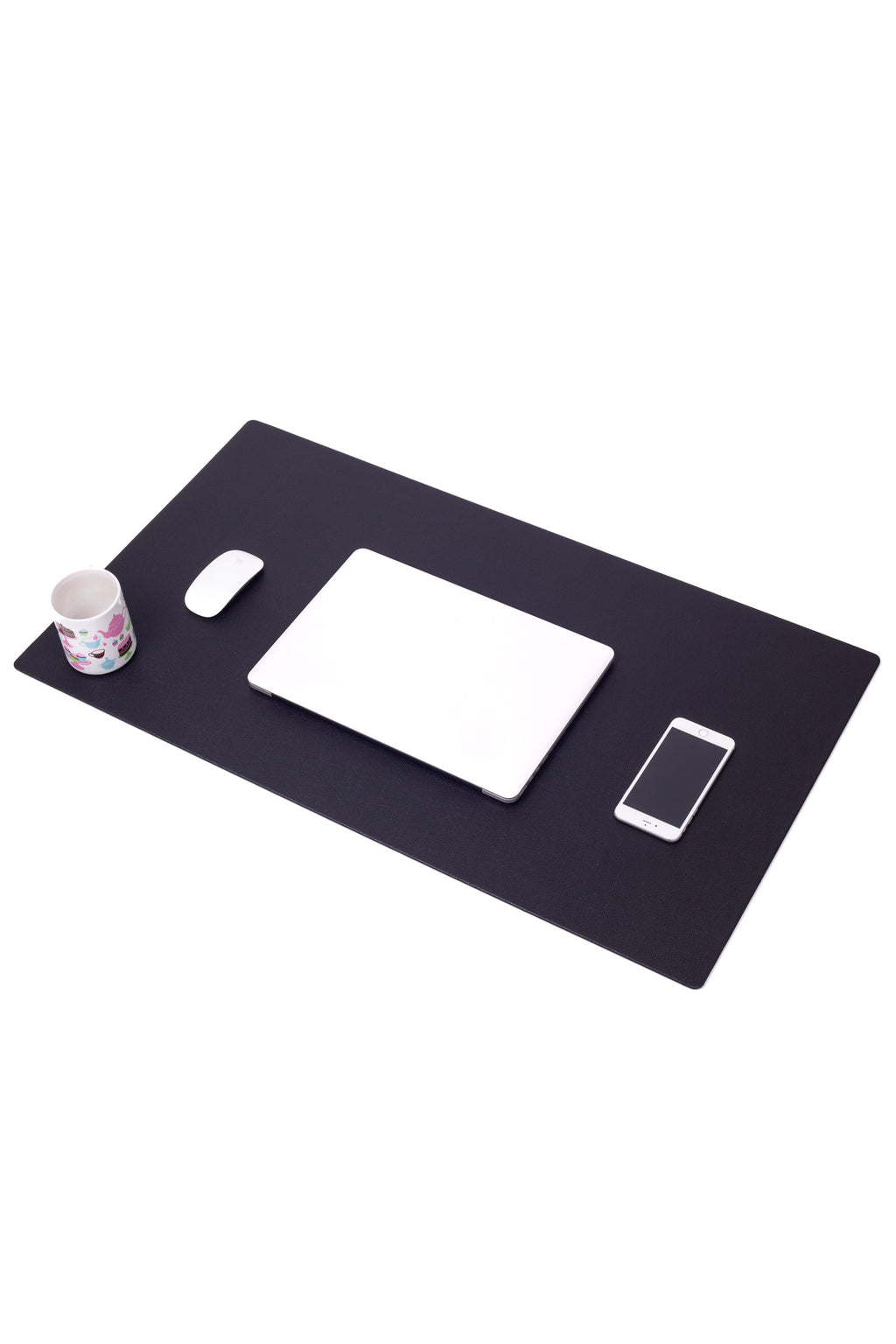 مكتب جلدي أسود 90x50 سم