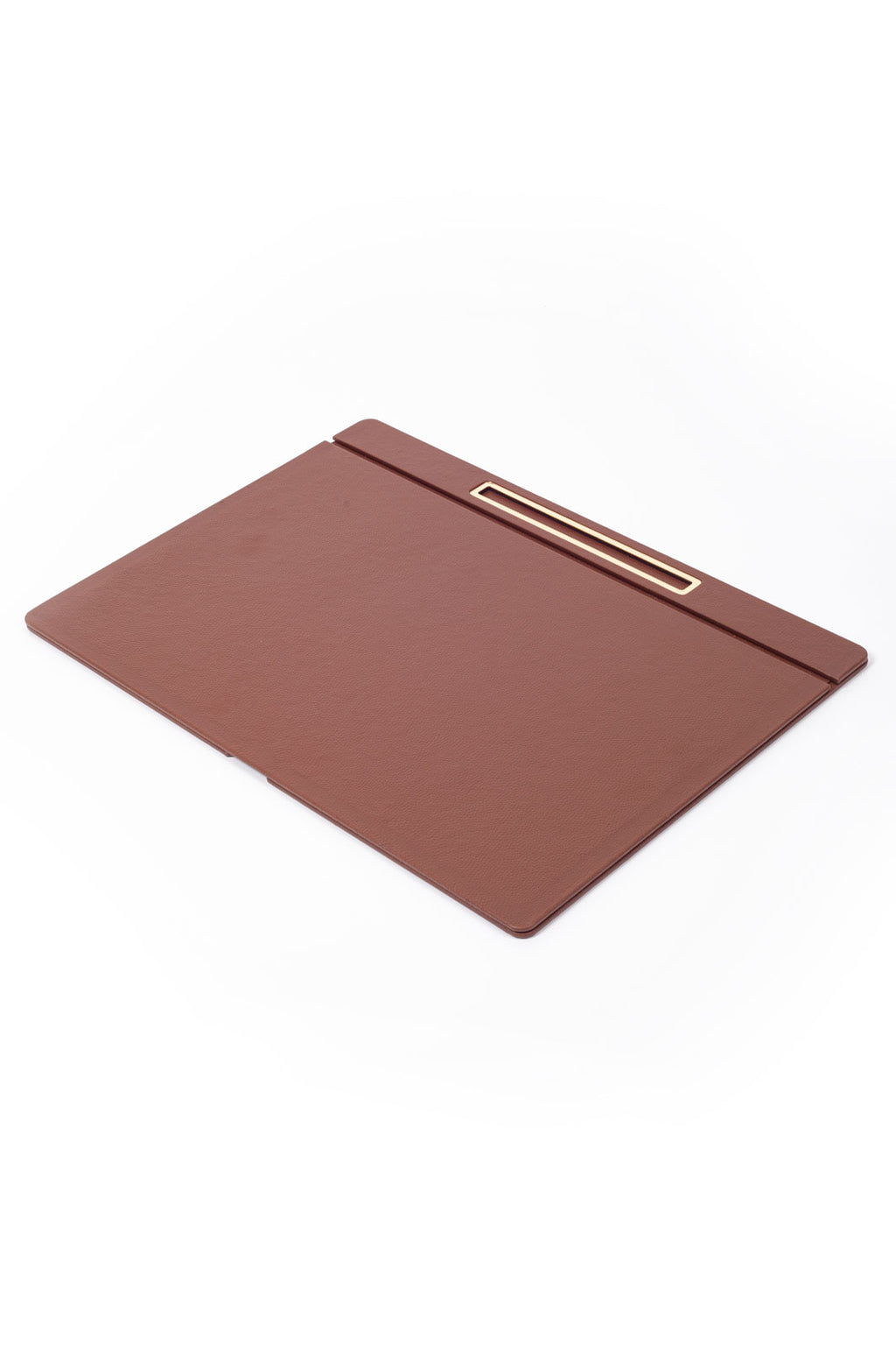 Leather Covered Desk Desk Tone Gold Detailed 50x35cm