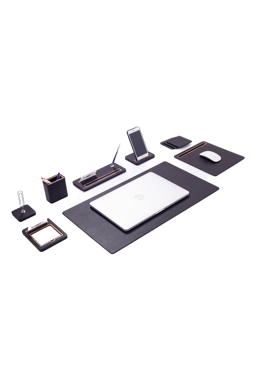 مجموعة مكتبية من الجلد من بورتو، 8 قطع.