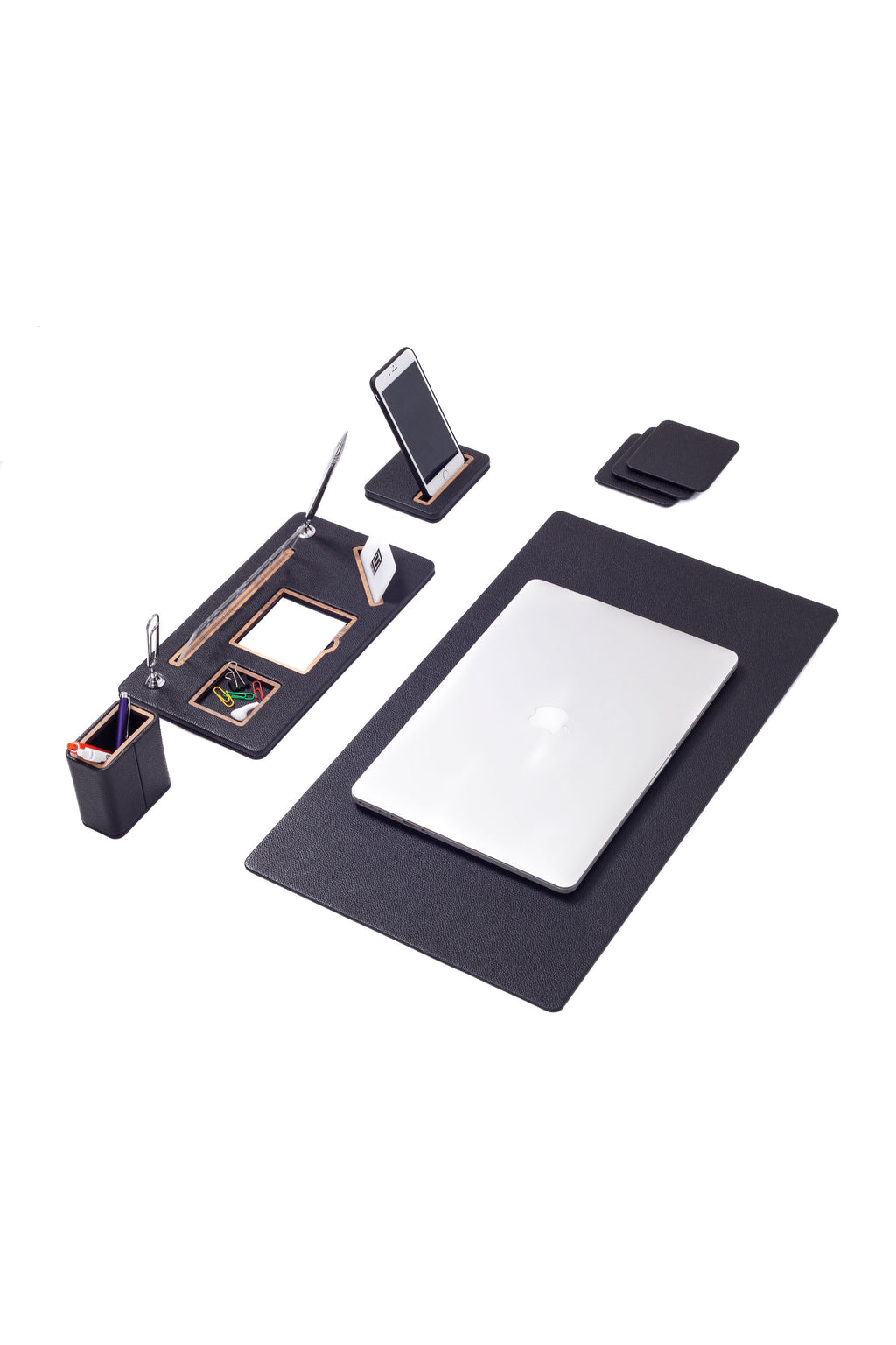 طقم مكتب جلدي رويال مكون من 5 قطع