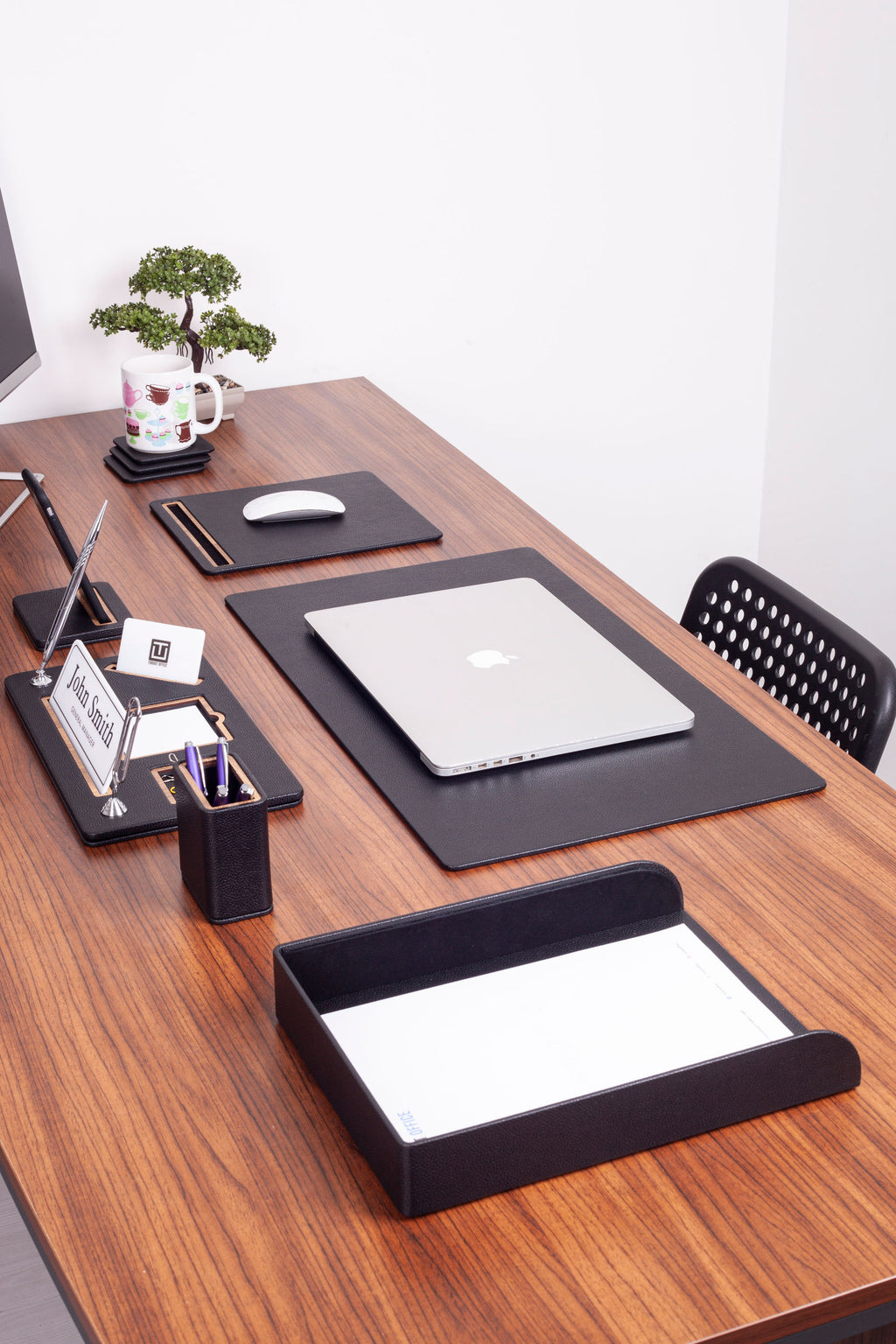 طقم مكتب جلدي رويال مكون من 7 قطع