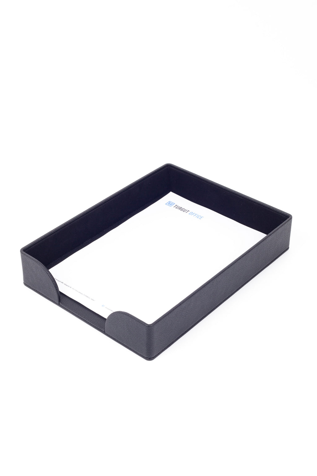 طقم مكتب جلد فيليكس أسود من 5 قطع