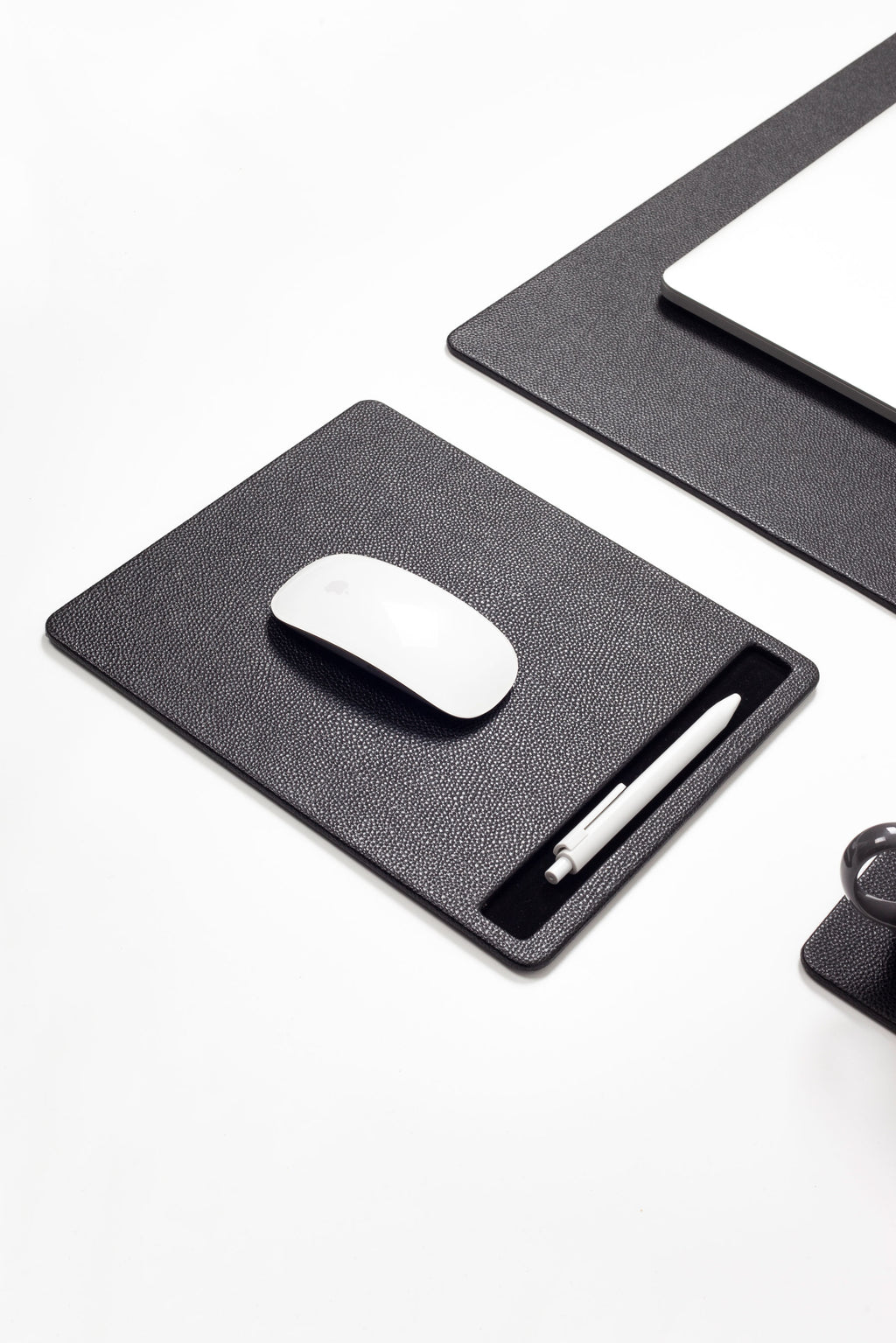 Roma Leather Desk Set Black 9 Pcs.