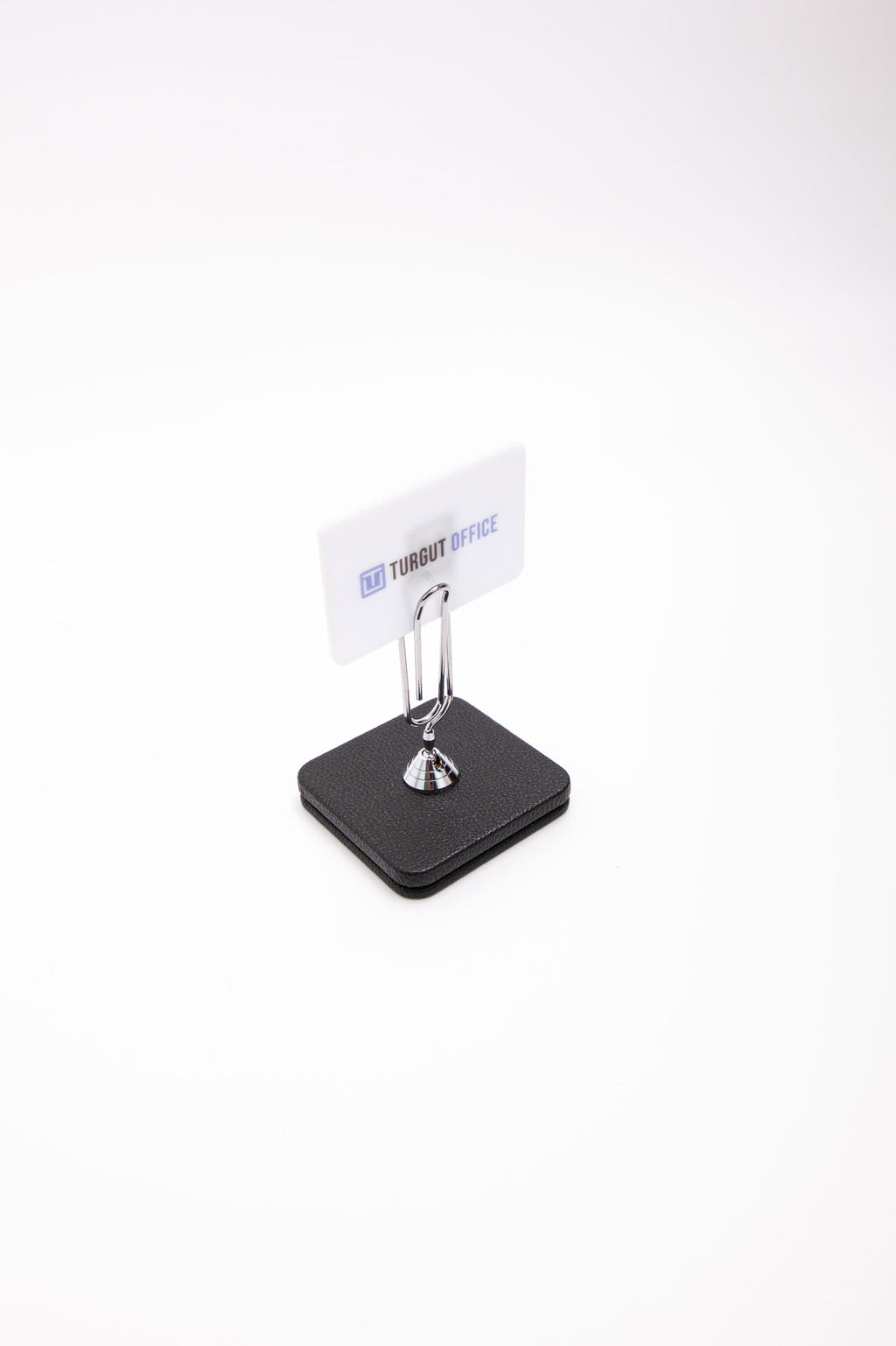 حامل ملاحظات جلدي بتفاصيل كرومية