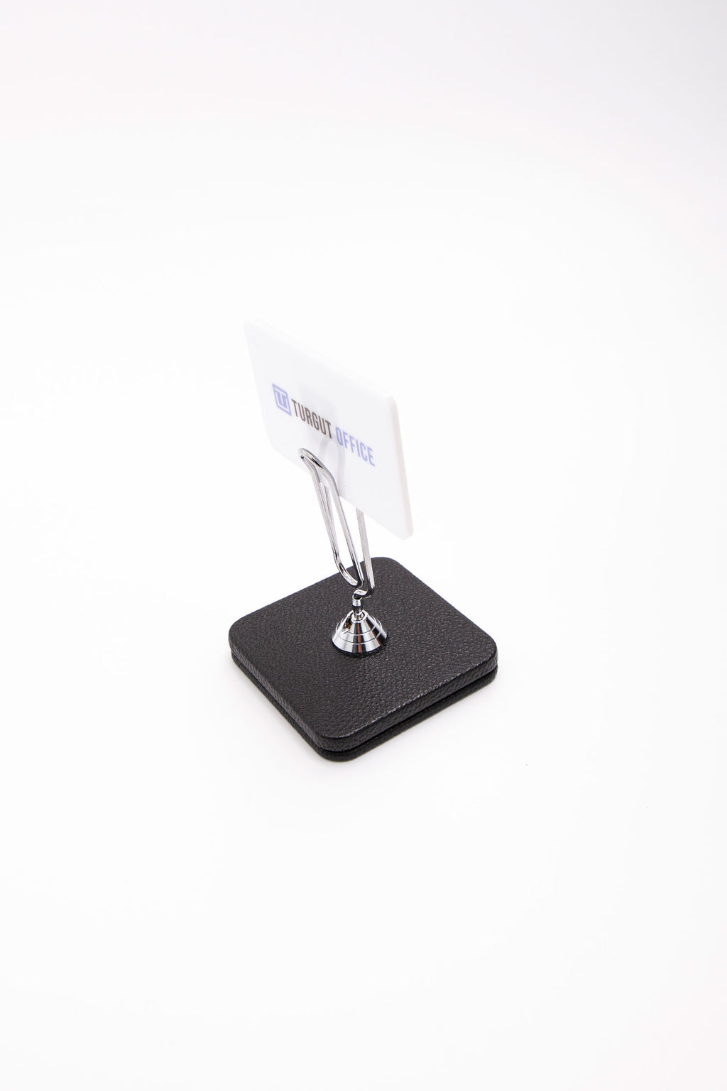 حامل ملاحظات جلدي بتفاصيل كرومية