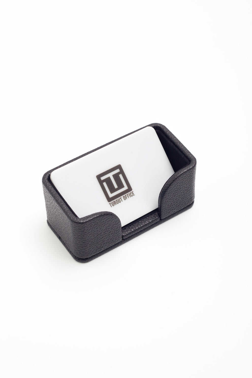 حامل بطاقات عمل من الجلد الأسود من فيليكس